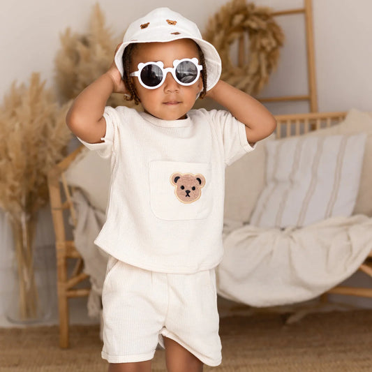 Waffle Bear 2 Piece T-Shirt & Shorts Set
