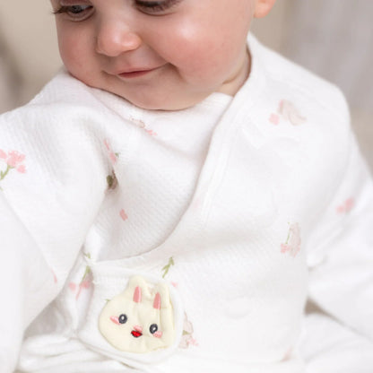 The Snuggle Bun Boucle Wrap Baby Grow Romper