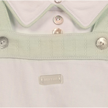 Otis Pointelle Piped Dungaree Set