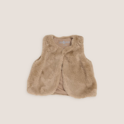 Smiling Fur Vest Outfit