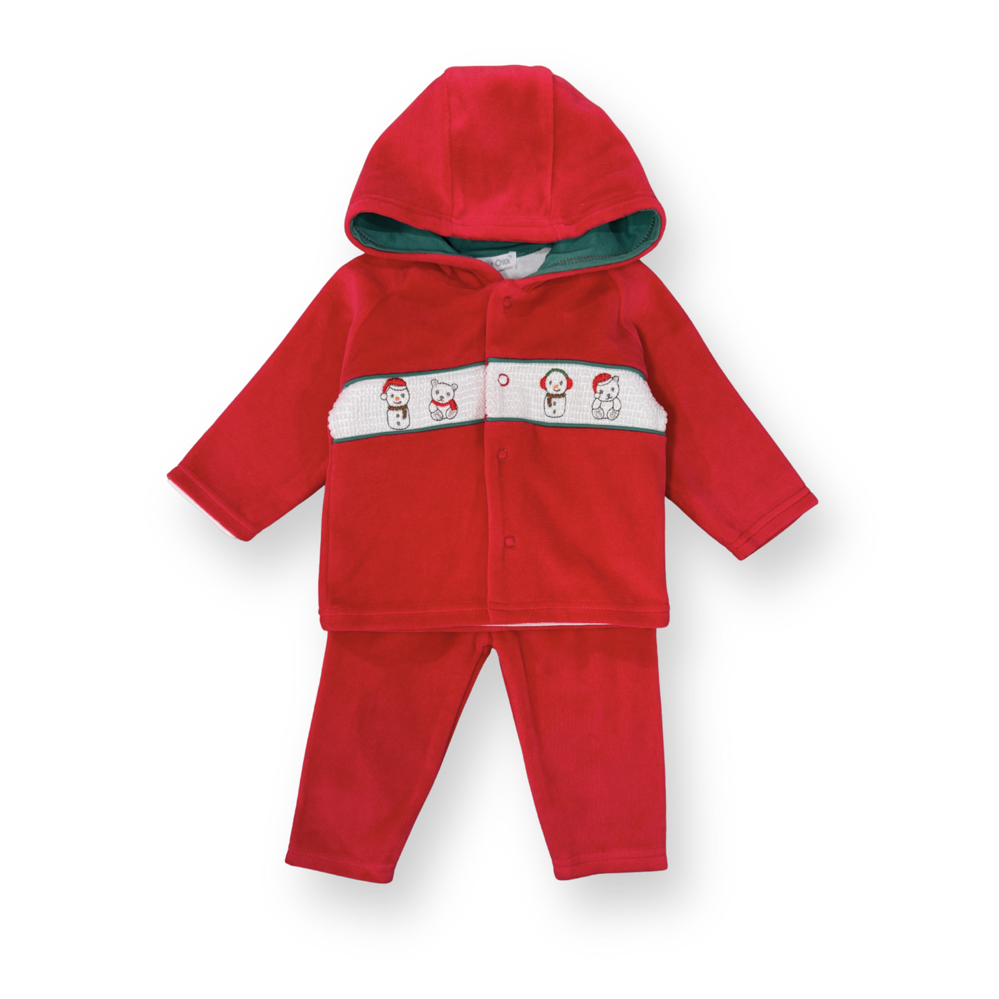 North Pole Red Velour Outfit