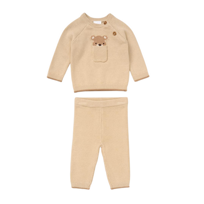 Pocket Bear Knit Set