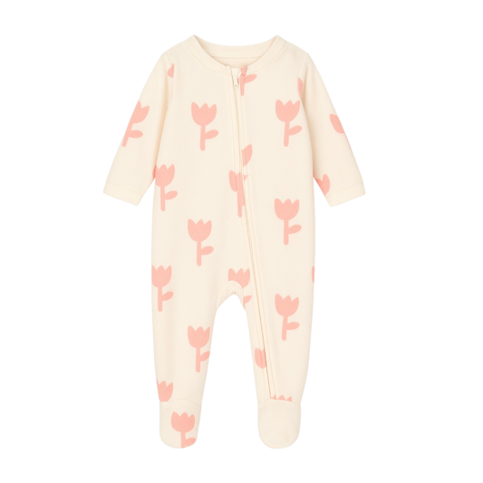 Tulip Fleece Zip Sleep-suit