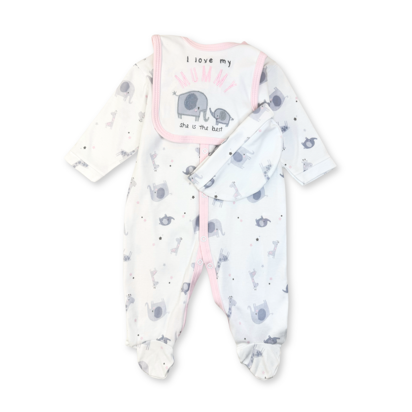 I Love My Mummy Pink 3 PC Set