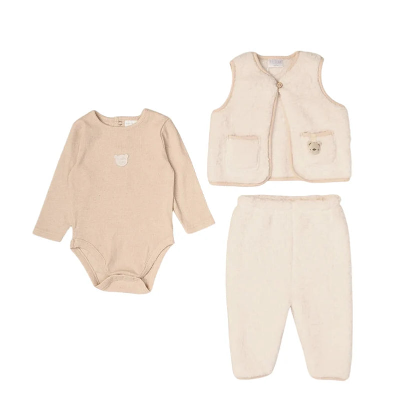 Bear Buddy Sherpa Vest Set