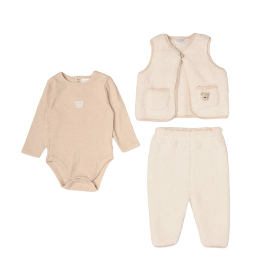 Bear Buddy Sherpa Vest Set