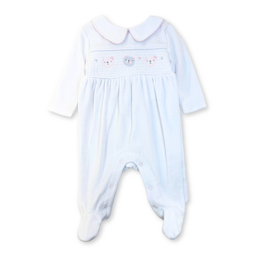 Teddies Velour Sleep-suit