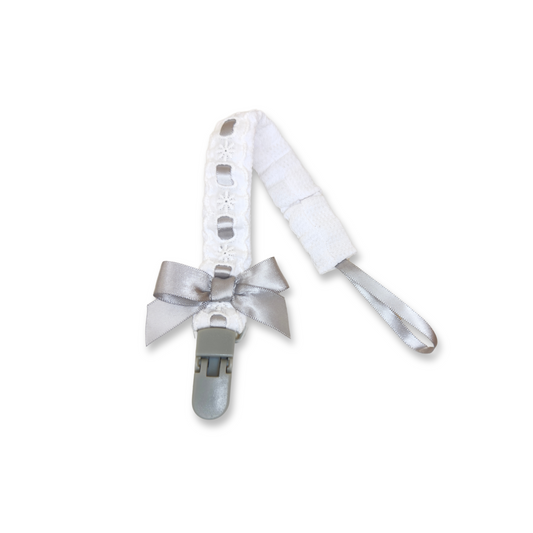 Lace Band Pacifier Clip