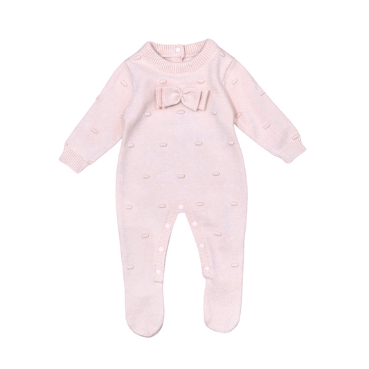 Rosebud Knitted Babygrow