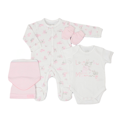 Mummy Bunny Pink 5PC Set