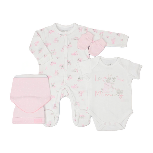 Mummy Bunny Pink 5PC Set