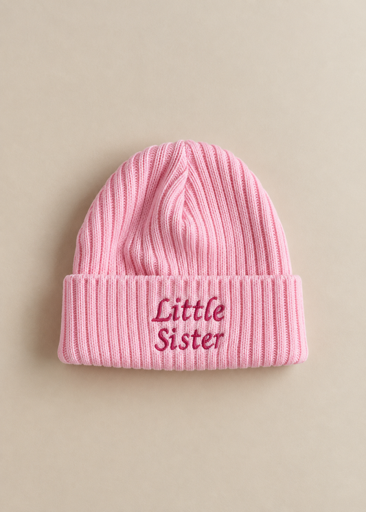 Little Sister Embroidered Beanie