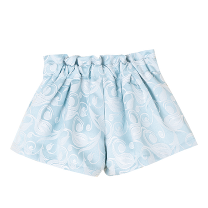 Ruffle Blouse & Shorts Set