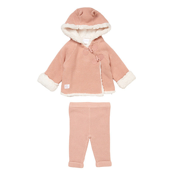The Bear Sherpa Cardigan & Trousers Set