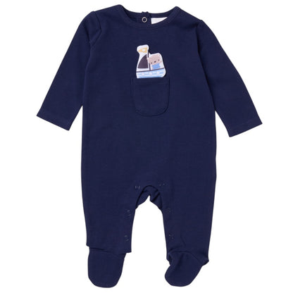 Little Sailor Appliqué Sleep-suit