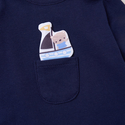 Little Sailor Appliqué Sleep-suit