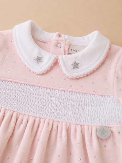 Dreamy Star Velour Sleep-suit