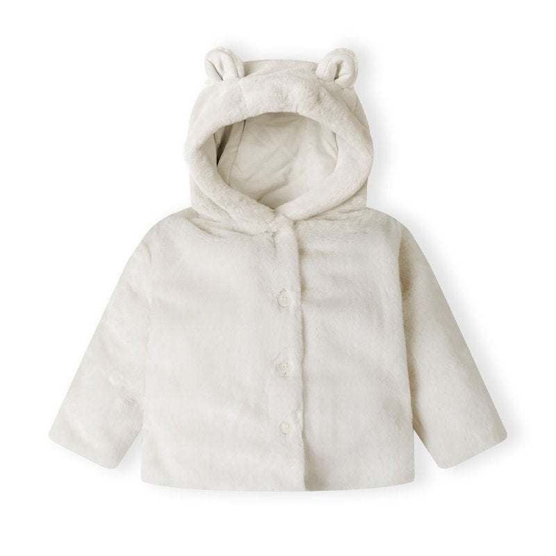 Beige Soft Fur Jacket