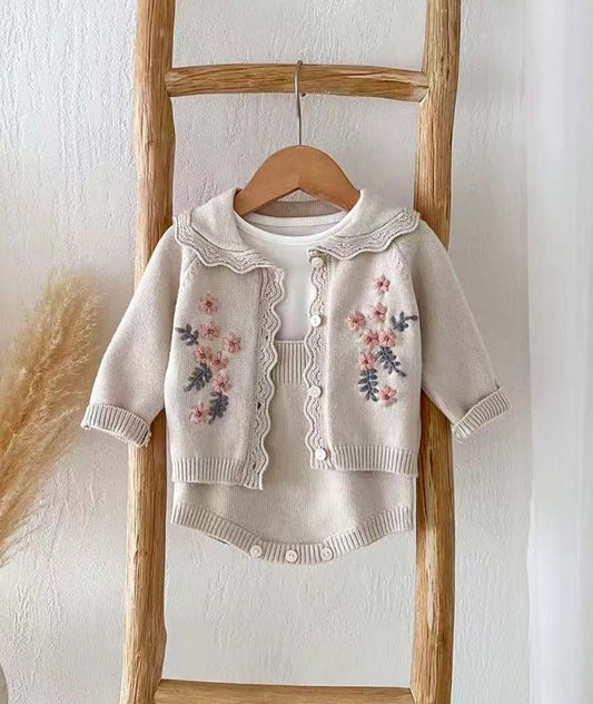 Blossom Whispers Cardigan Set
