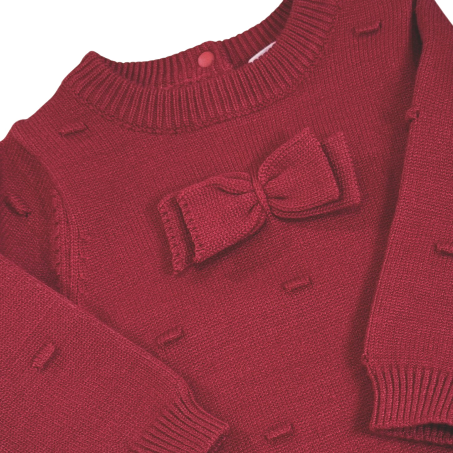 Rosebud Knitted Babygrow