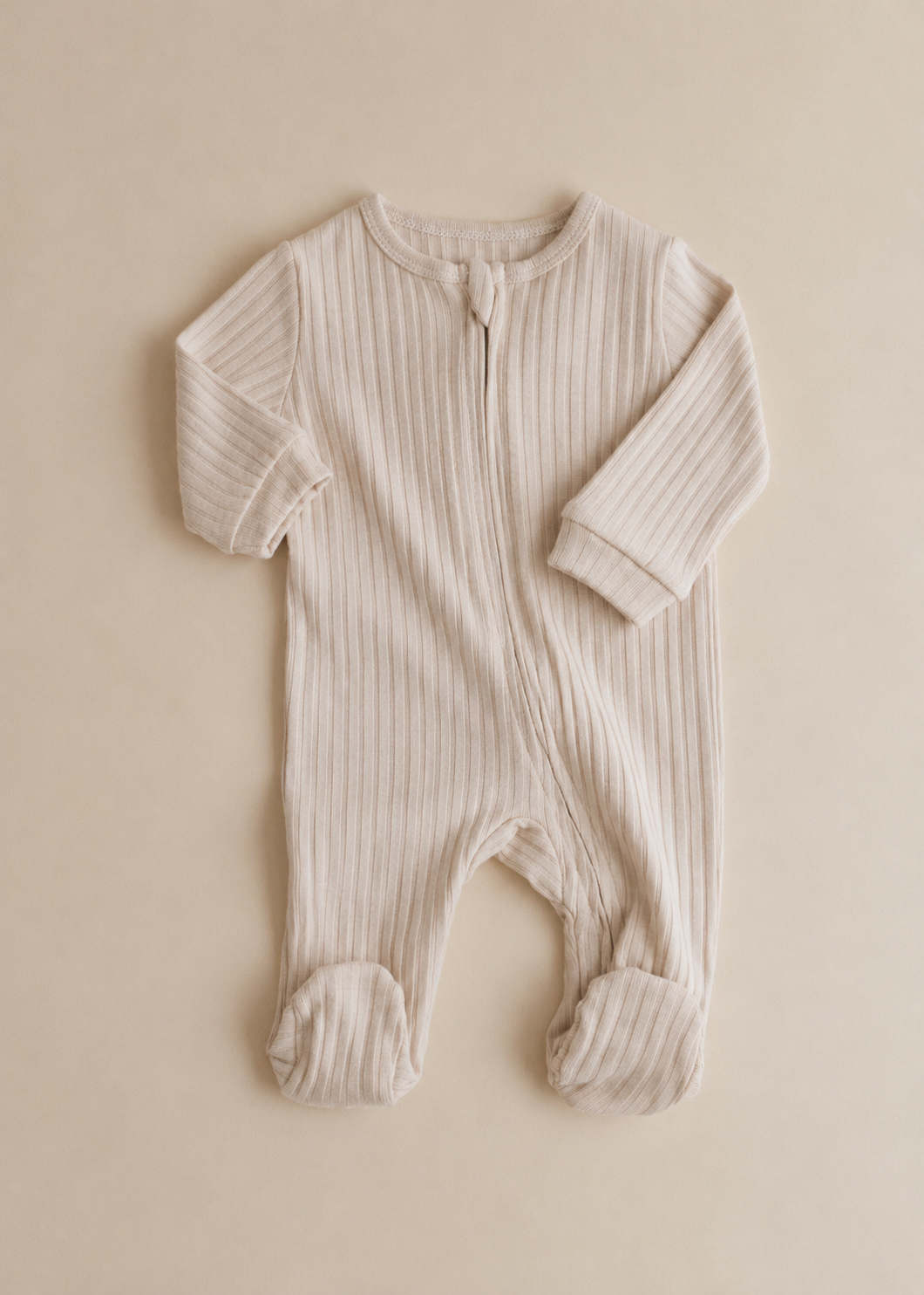 Ribbed Zip Sleep-Suit