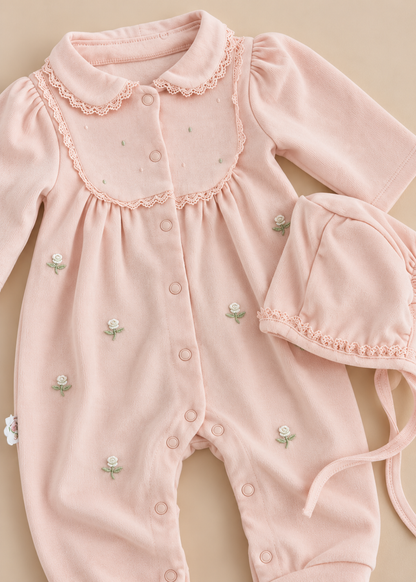 Rosette Bonnet Set