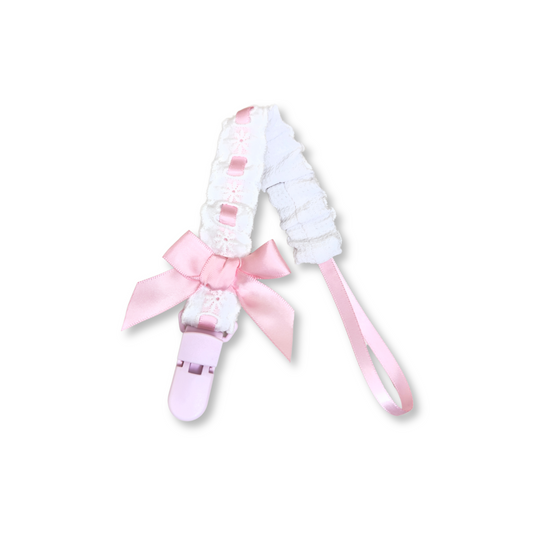 Lace Band Pacifier Clip