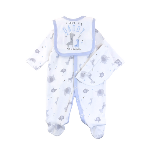 I Love My Daddy Blue 3PC Set