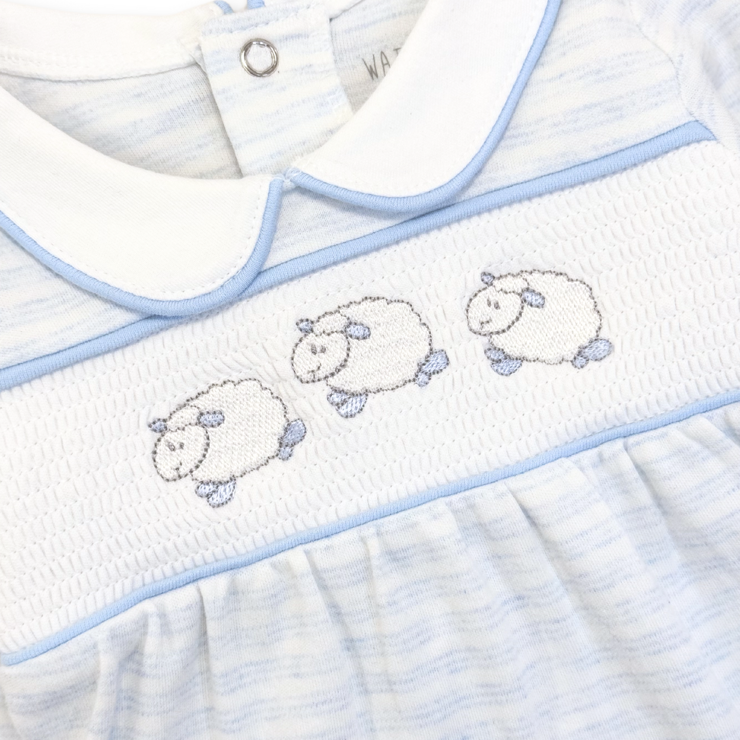 Lambs Striped Sleep-suit