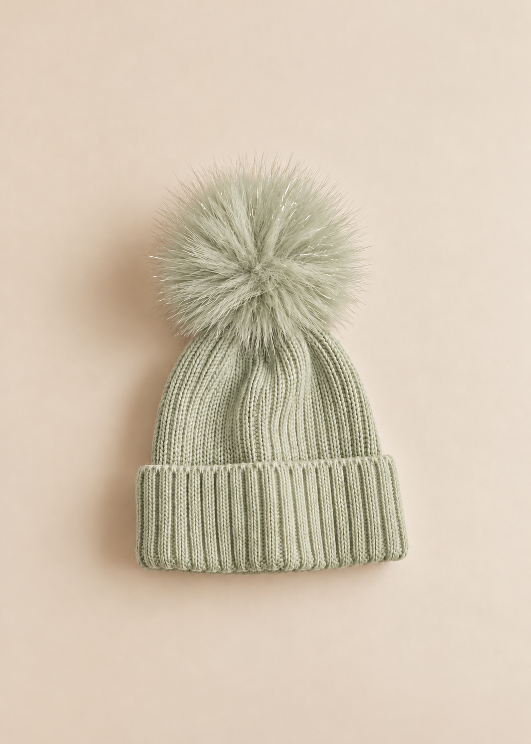 Glitter Pom Pom Hat