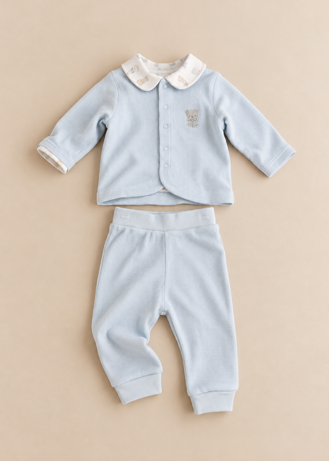 Waffle Teddy Bear Outfit 3PC Set