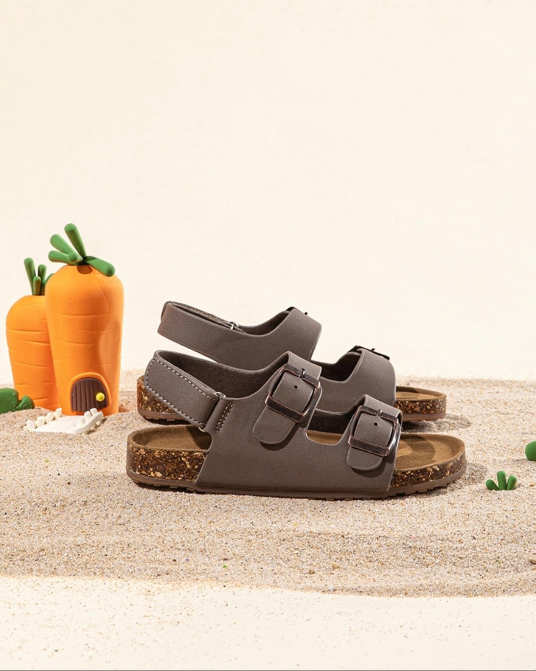 Footbed Buckle Sandals