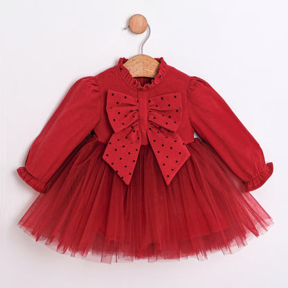 LadyBug Bow Tulle Dress