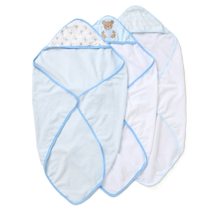 Bear Hooded Towels & Washcloths Set