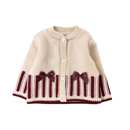 Holiday Charm Bow Cardigan