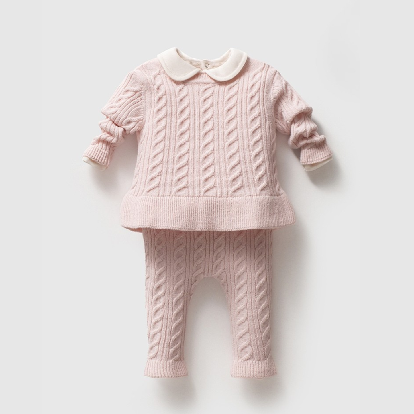 Terry Ruffles Polo Outfit Set