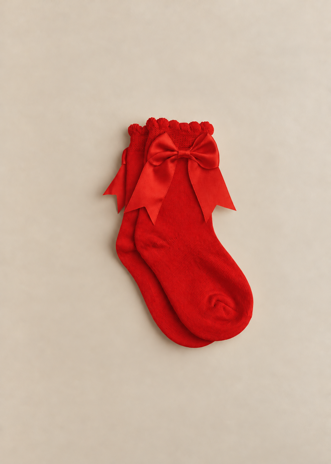 Satin Bow Ankle Socks