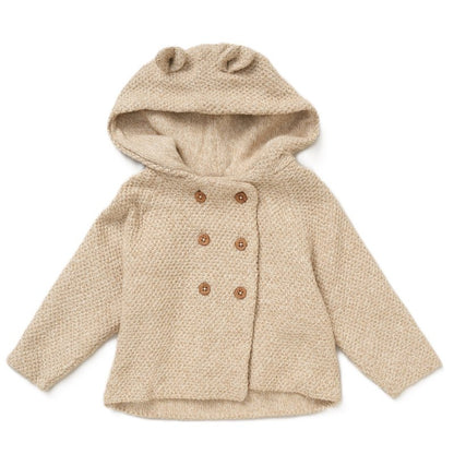 Beige Double Knit Cardigan