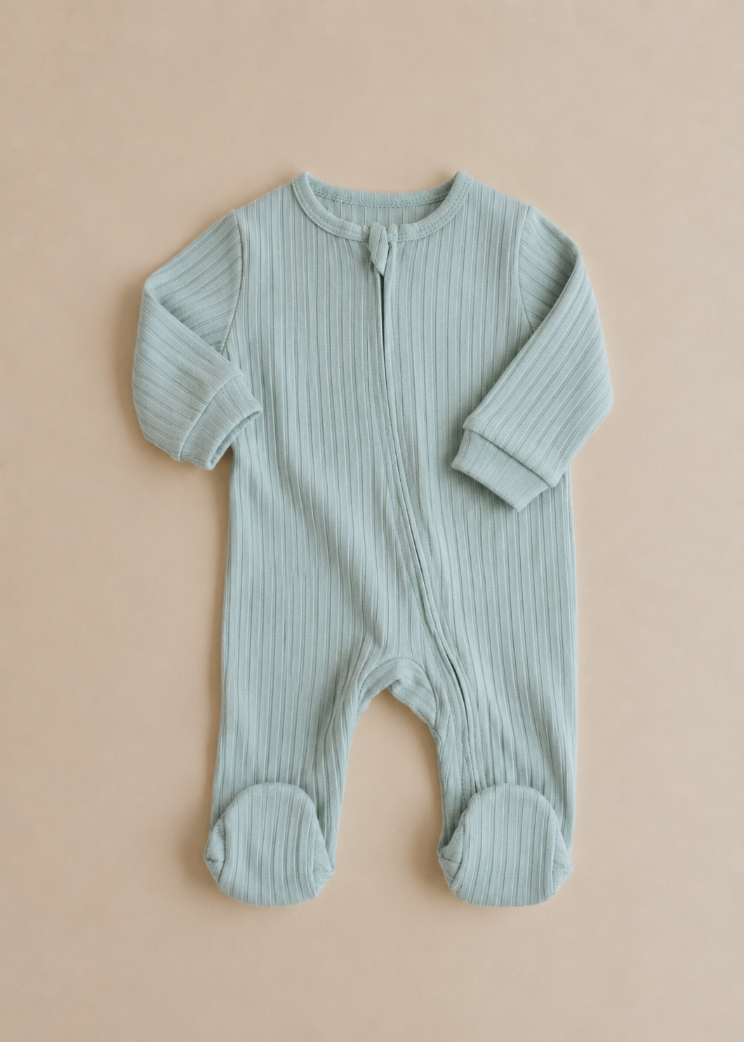 Ribbed Zip Sleep-Suit