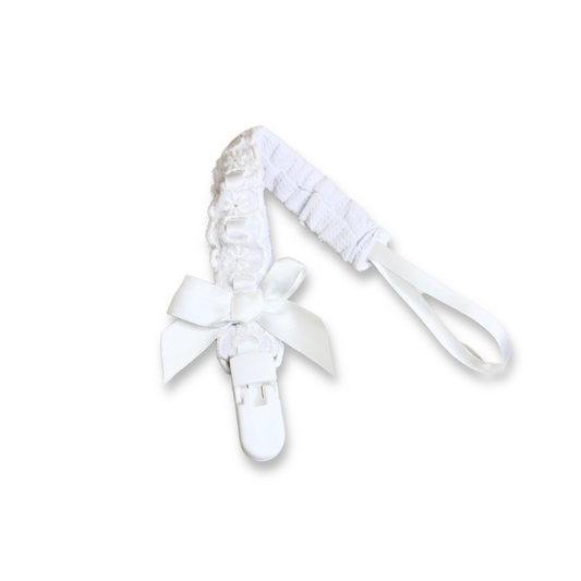 Lace Band Pacifier Clip