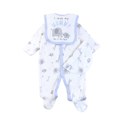 I Love My Mummy Blue 3PC Set