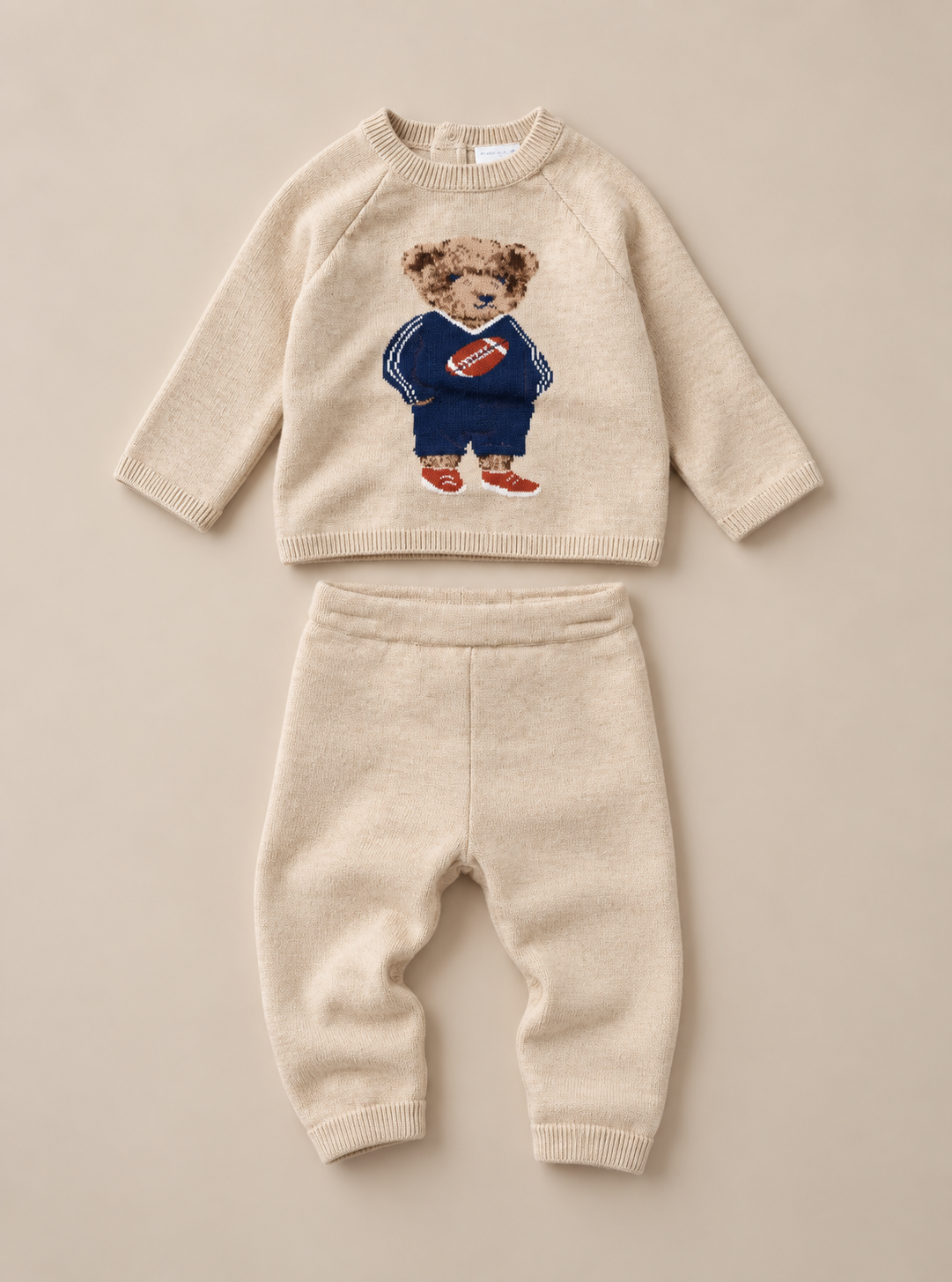 Rugby Bear Knit Set