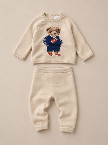Rugby Bear Knit Set