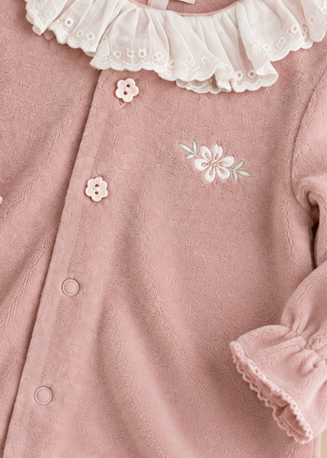 Frosted Daisy Velour All In One