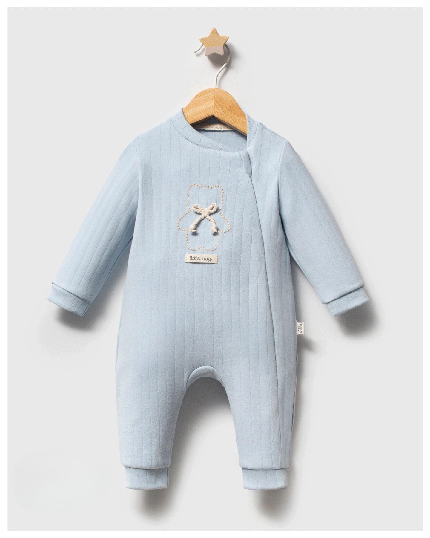 Little Boy Teddy Zip Romper