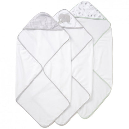 Elephant Hooded Towels & Washcloths Set