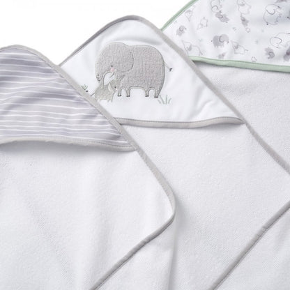 Elephant Hooded Towels & Washcloths Set