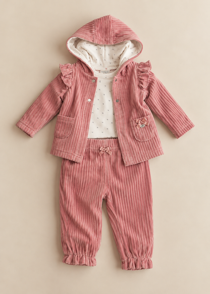 Sparks Ribbed Velour 3PC Set