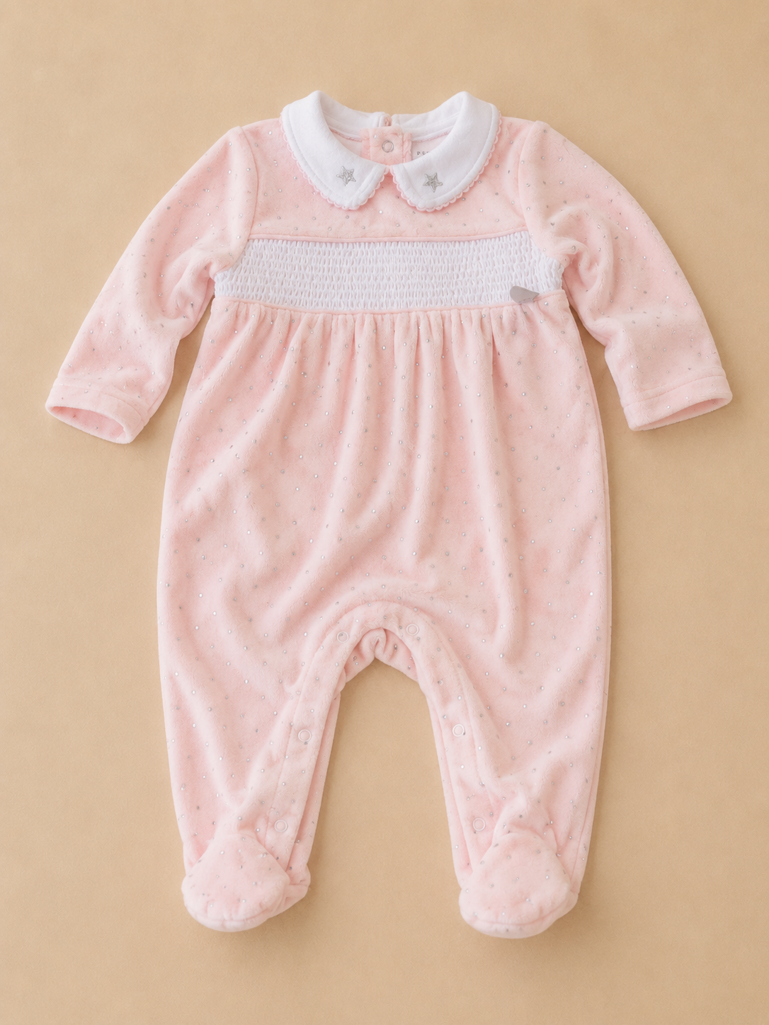 Dreamy Star Velour Sleep-suit