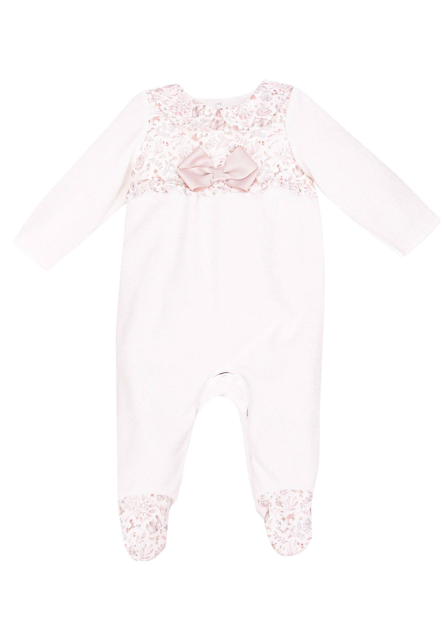 Cotton Velour Babygrow Fanola